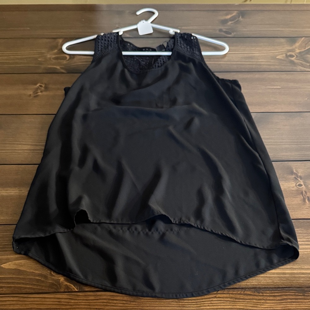 Banana Republic Black Sleeveless Blouse